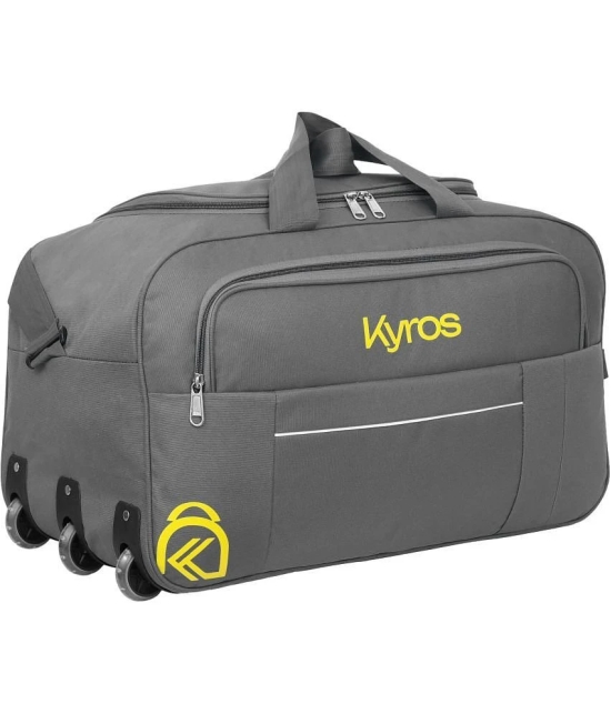 Kyros 53 Ltrs Grey Polyester Duffle Trolley - Onesize