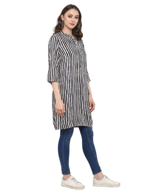 Antaran Grey Cotton Straight Kurti - XL