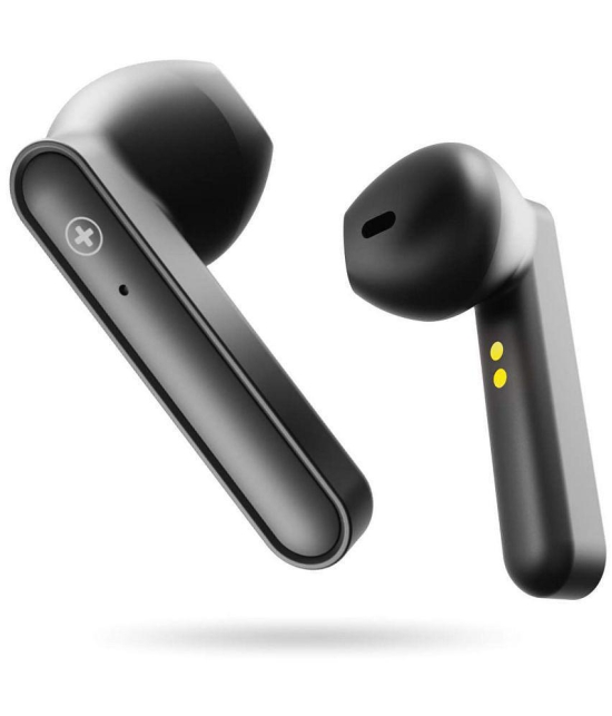 Amkette AirBudz X20 In Ear True Wireless (TWS) 3 Hours Playback IPX5(Splash & Sweat Proof) Voice assistant -Bluetooth V 5.0 Black