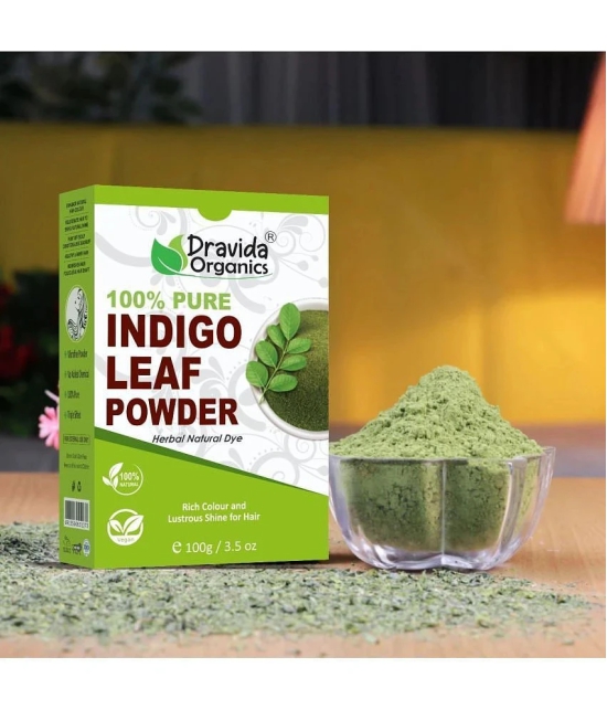 Dravida Organics Indigo Powder for black hair Henna 100 g