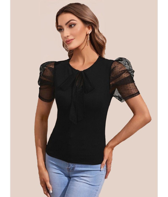 Sheetal associates - Black Polyester Women's Regular Top ( Pack of 1 ) - None