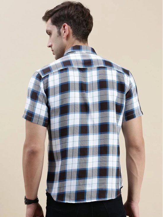 Showoff Cotton Blend Regular Fit Checks Half Sleeves Mens Casual Shirt - Multi ( Pack of 1 ) - None