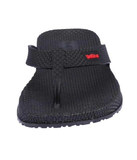 UniStar Robust Black Slippers - 8