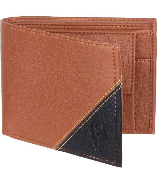 samtroh - PU tan Mens Regular Wallet ( Pack of 1 ) - Tan