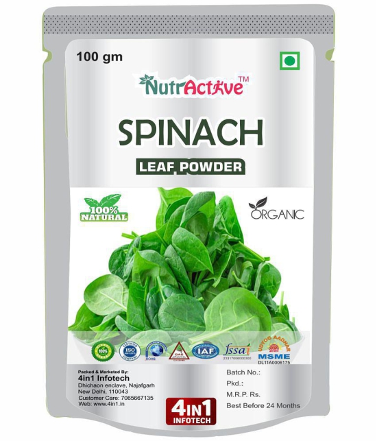 NutrActive Palak/ Spinach/ Dry Leaf Instant Mix 100 gm