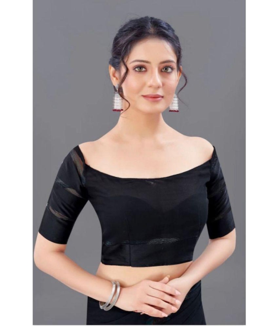 Sitanjali - Black Georgette Saree With Blouse Piece ( Pack of 1 ) - Black