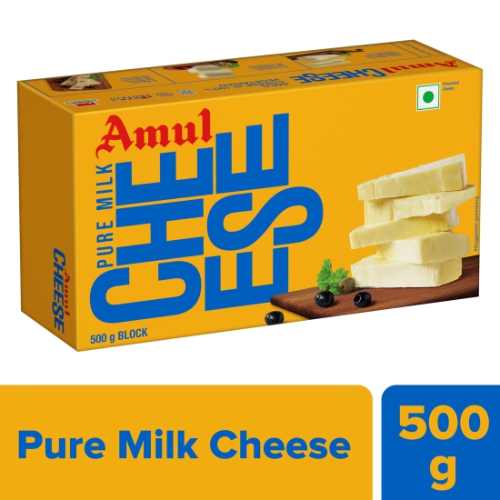 Amul Processed Cheese Block 500G, 1 Pc