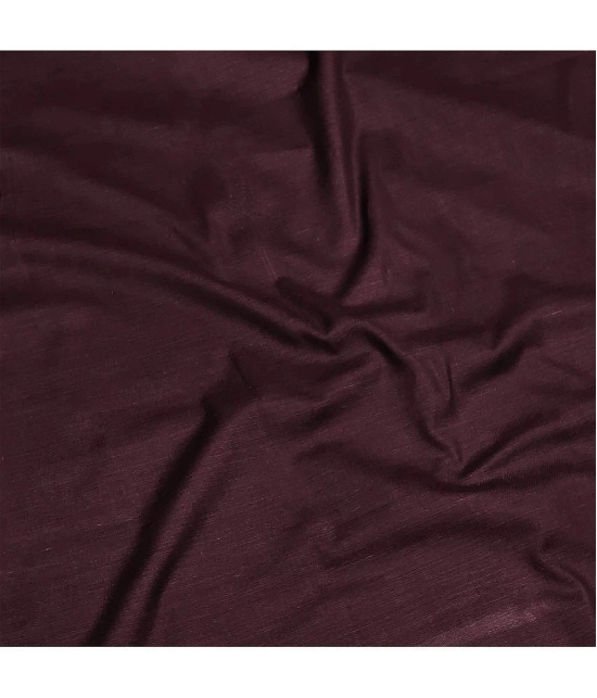 MEHZEEL FAB - Unstitched Maroon Cotton Blend Dress Material ( Pack of 1 ) - Maroon