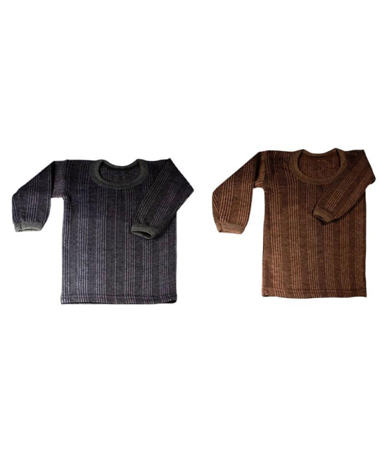 Kids Thermal Set in Two Color Black and Brown for Boys and Girls - None