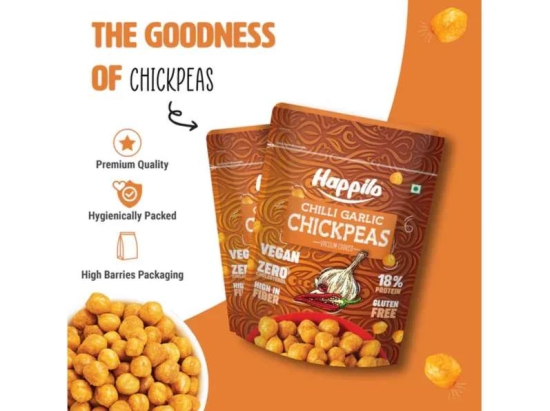 Happilo Premium Super Snack Chili Garlic Chickpeas 110g