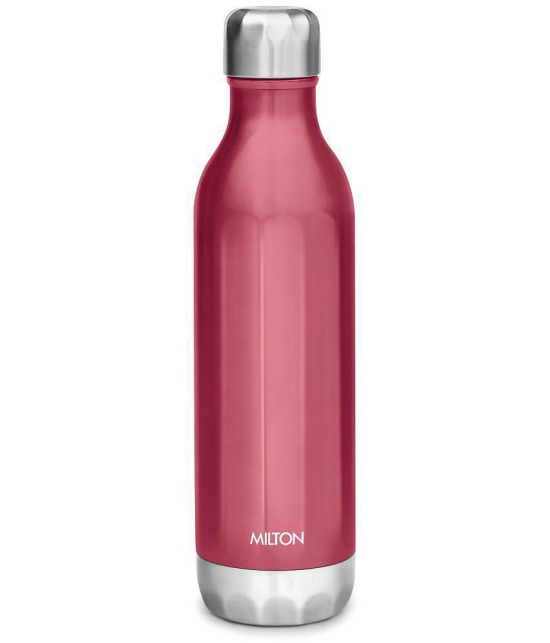 Milton Bliss 900 Thermosteel 24 Hours Hot and Cold Water Bottle, 820 ml, Red - Red