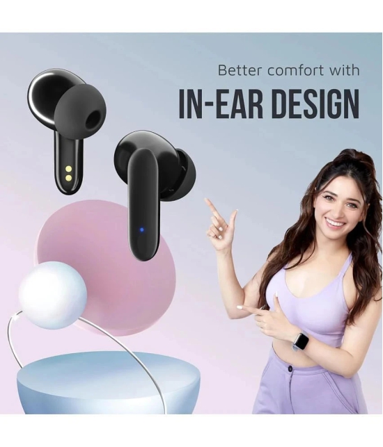 COREGENIX Buds Prima Bluetooth True Wireless (TWS) In Ear 20 Hours Playback Low Latency IPX4(Splash & Sweat Proof) Black