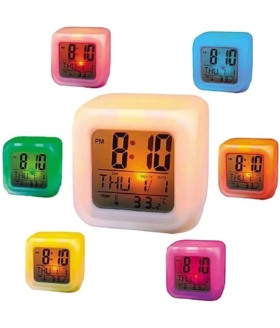 NAMRA Digital Plastic Table Clock - Pack of 1