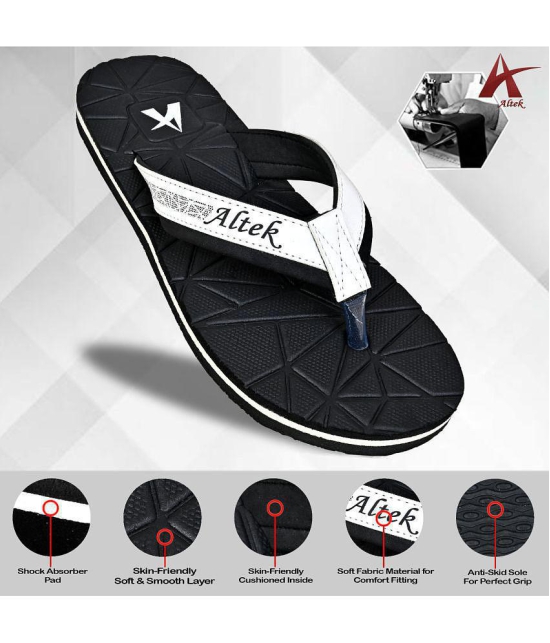 Altek - Black Mens Thong Flip Flop - None