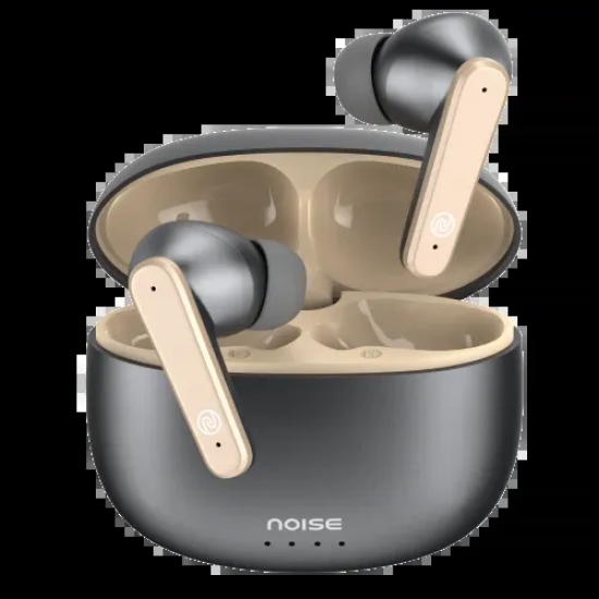 Noise Buds VS104 Max Truly Wireless In-Ear Earbuds with ANC(Up to 25dB),Up to 45H Playtime, Quad Mic with ENC, Instacharge (10 min = 180 min), 13mm Driver, BT v5.3 Silver Grey