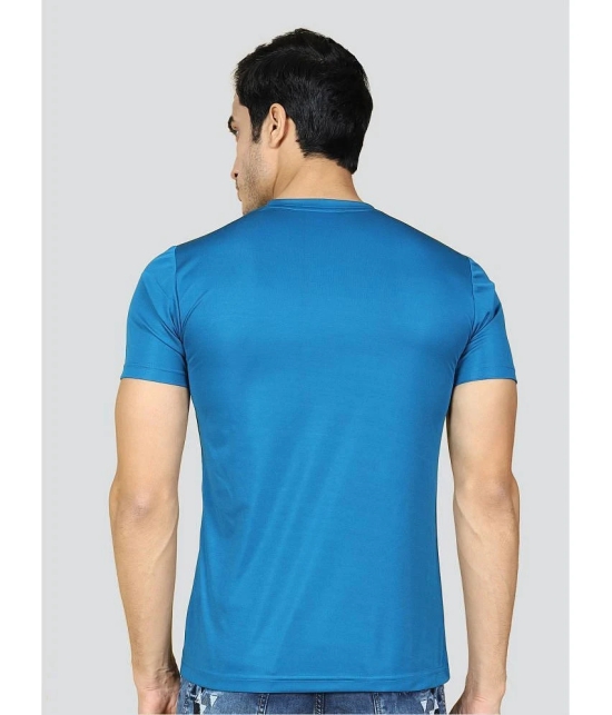 Supersquad Polyester Regular Fit Solid Half Sleeves Mens T-Shirt - Aqua Blue ( Pack of 1 ) - None