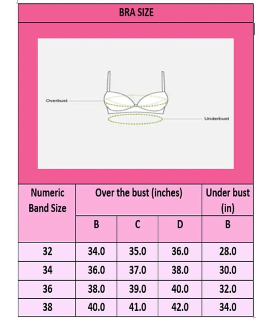 Leading Lady - Pink Cotton Non Padded Womens Push Up Bra ( Pack of 1 ) - None