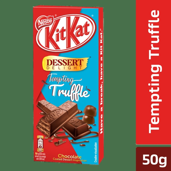 Nestle Kitkat Dessert Delight Chocolate Coated Wafer - Tempting Truffle, 50 G