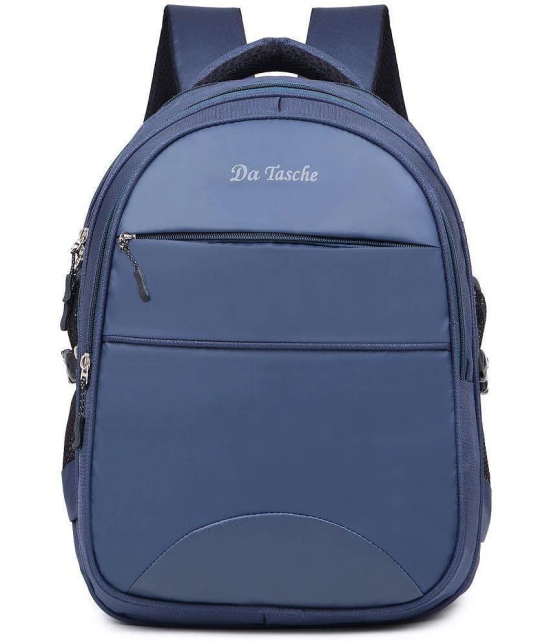 Da Tasche Navy Blue Polyester Backpack For Kids