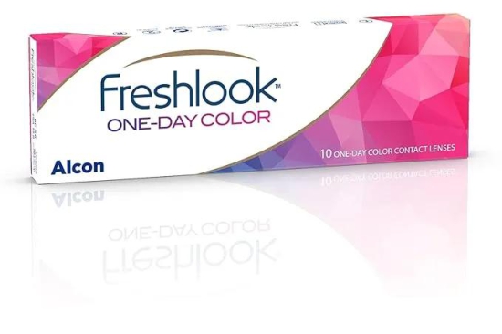 Freshlook OneDay - Daily Disposable Color Contact Lenses (-00.00, Blue, Pack of 10) | From Alcon-AMETHYST