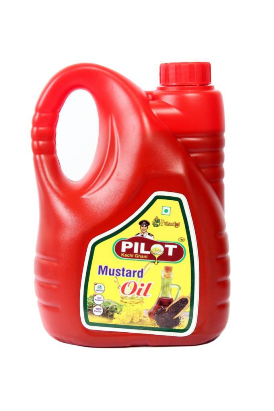 Pilot Cold Pressed Kachhi Ghani Mustard Oil, 2 Litre