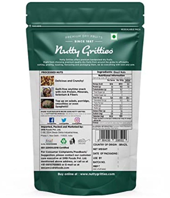 Nutty Gritties Premium Raw Brazil Nuts 150g