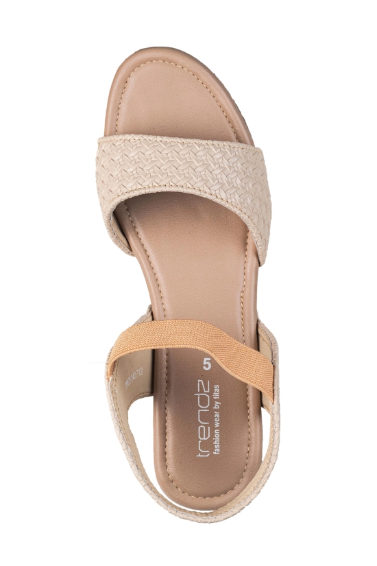 Trendz Ladies Cream Sandal-Cream / 5