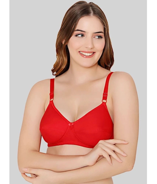 Bodycare Red Cotton Heavily Padded Womens Everyday Bra ( Pack of 1 ) - None