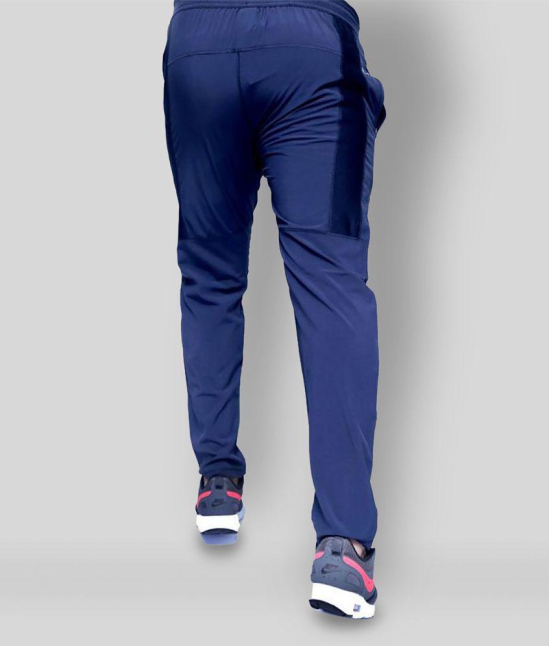 RANBOLT -  Navy Blue Polyester Men's Sports Trackpants ( Pack of 1 ) - XL