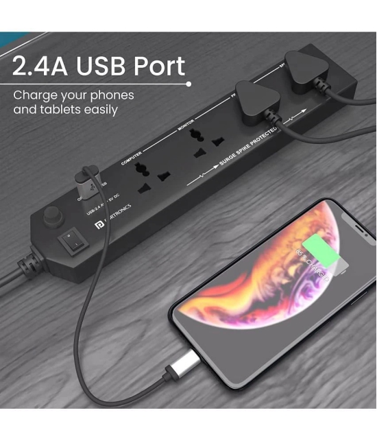 Portronics 4 socket Surge Protector