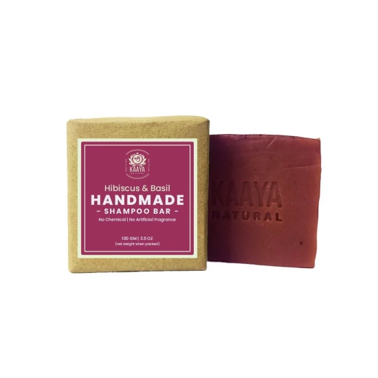 Kaaya Natural Hibiscus & Tulsi Handmade Shampoo Bar (Pack of 2)