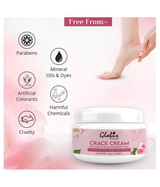 Globus Naturals Hand, Crack Heels & Foot Cream ( 100 g ) Pack of 3