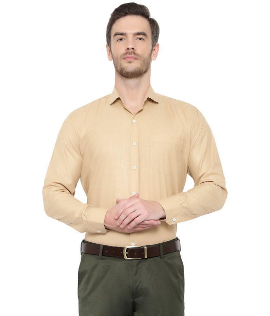 SREY - Cotton Blend Slim Fit Olive Men's Casual Shirt ( Pack of 1 ) - None