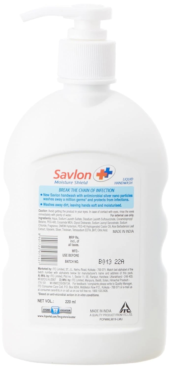 Savlon Moisture Shield 200Ml