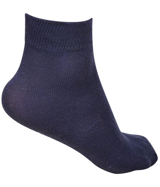 Dollar - Navy Cotton Boys Ankle Length Socks ( Pack of 5 ) - Free Size