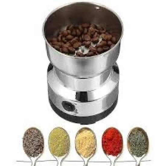 Stainless-Steel-Nima-Multifunctional-Grinder-Smash-Machine-Coffee-Beans-Electric-Grinder-and-Coffee-Maker-Household-Electric-Mixer-Grinder-NIMA-Steel