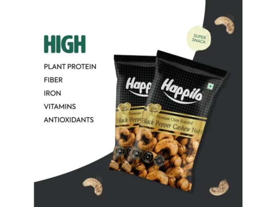 Happilo Smart Snack Black Pepper Cashews 18g