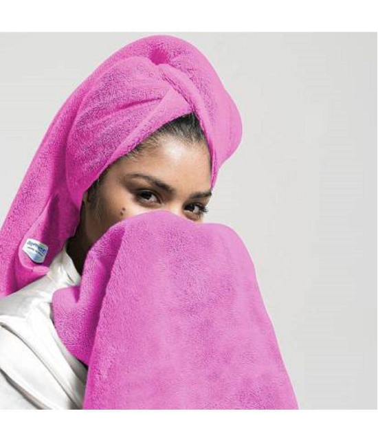 SOFTSPUN Single Microfibre Bath + Hand + Face Towel Set Pink - Pink