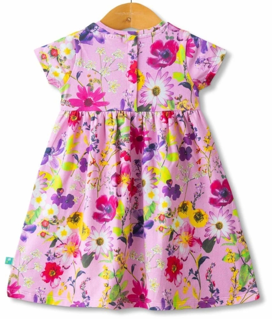 Juscubs Pink Cotton Baby Girl Dress ( Pack of 1 ) - None