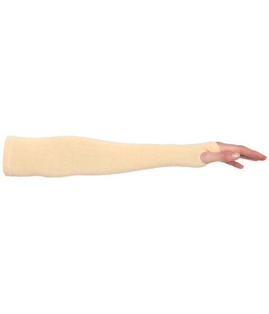 FITMonkey - HighPerformance UV Sun Protection Arm Sleeves Beige - Single Set - Freesize