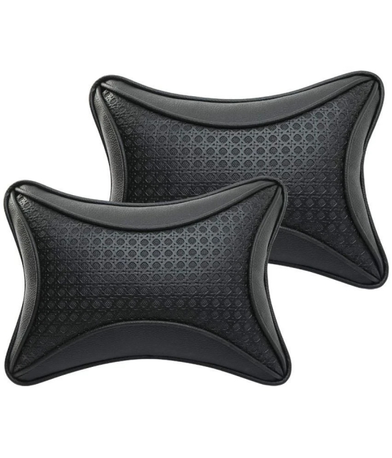 Auto Hub Neck Cushions Set of 2 Black