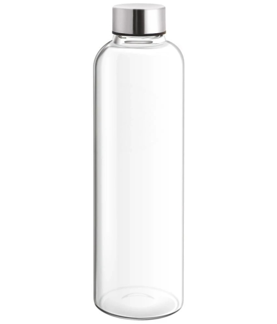 Treo By Milton Clarion Borosilicate Glass Water Bottle, 760 ml, Transparent | Microwave Safe | Leak Proof | BPA Free | Scratch Resistant | Dishwasher Safe | Odour Free - Transparent