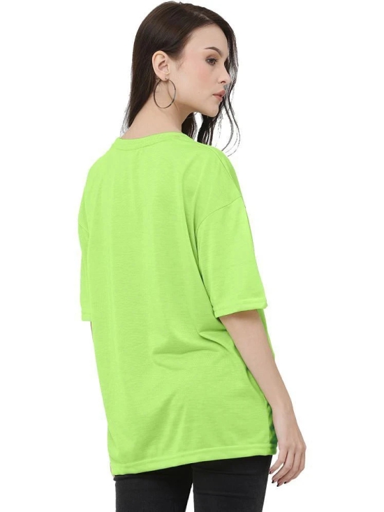 Leotude Green Cotton Blend Womens T-Shirt ( Pack of 1 ) - None