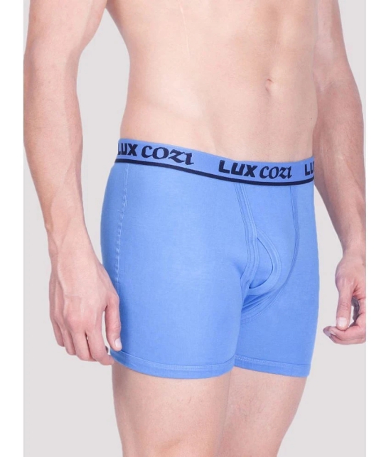 Lux Cozi - Multicolor Cotton Blend Mens Trunks ( Pack of 3 ) - None