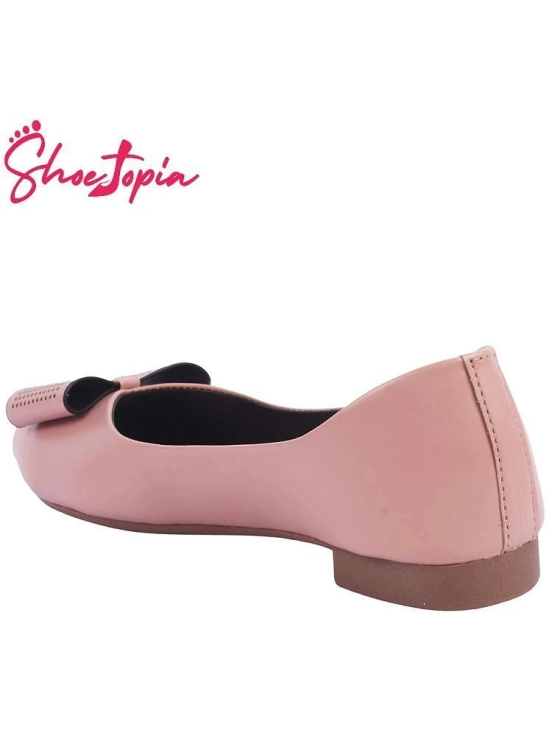 Shoetopia Peach Womens Casual Ballerinas - None