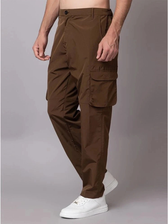 YHA Brown Polyester Mens Sports Trackpants ( Pack of 1 ) - None