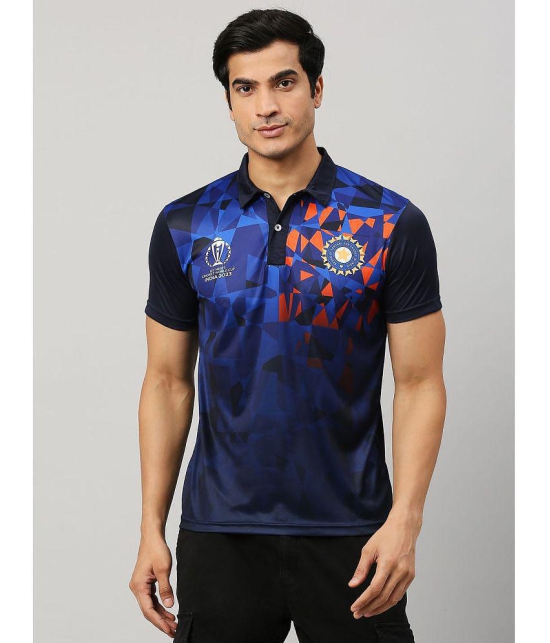 FanCode - Navy Blue Polyester Regular Fit Mens Sports Polo T-Shirt ( Pack of 1 ) - None