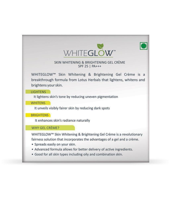 Lotus Herbals Whiteglow Gel Cream SPF 25 PA +++, 40g