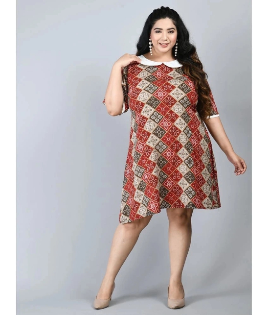 PrettyPlus by Desinoor - Maroon Rayon Womens A-line Dress ( Pack of 1 ) - None