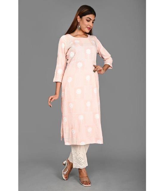 AMIRA'S INDIAN ETHNICWEAR - Pink Rayon Women's Stitched Salwar Suit ( ) - None